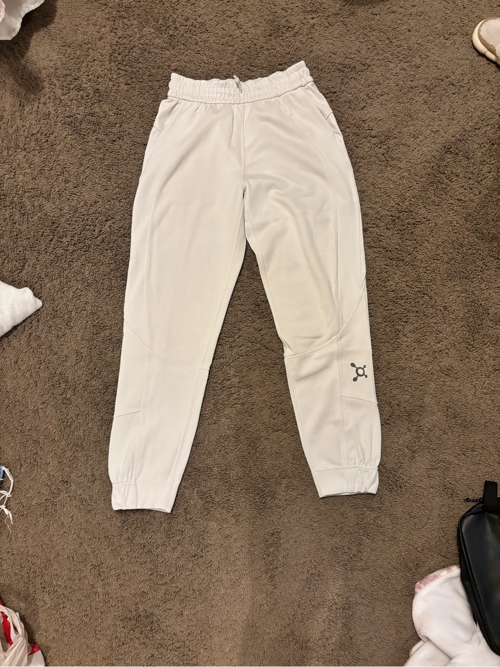 lululemon athletica Cream Elastic Waist Track Joggers